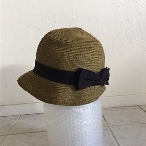 Straw cloche hat